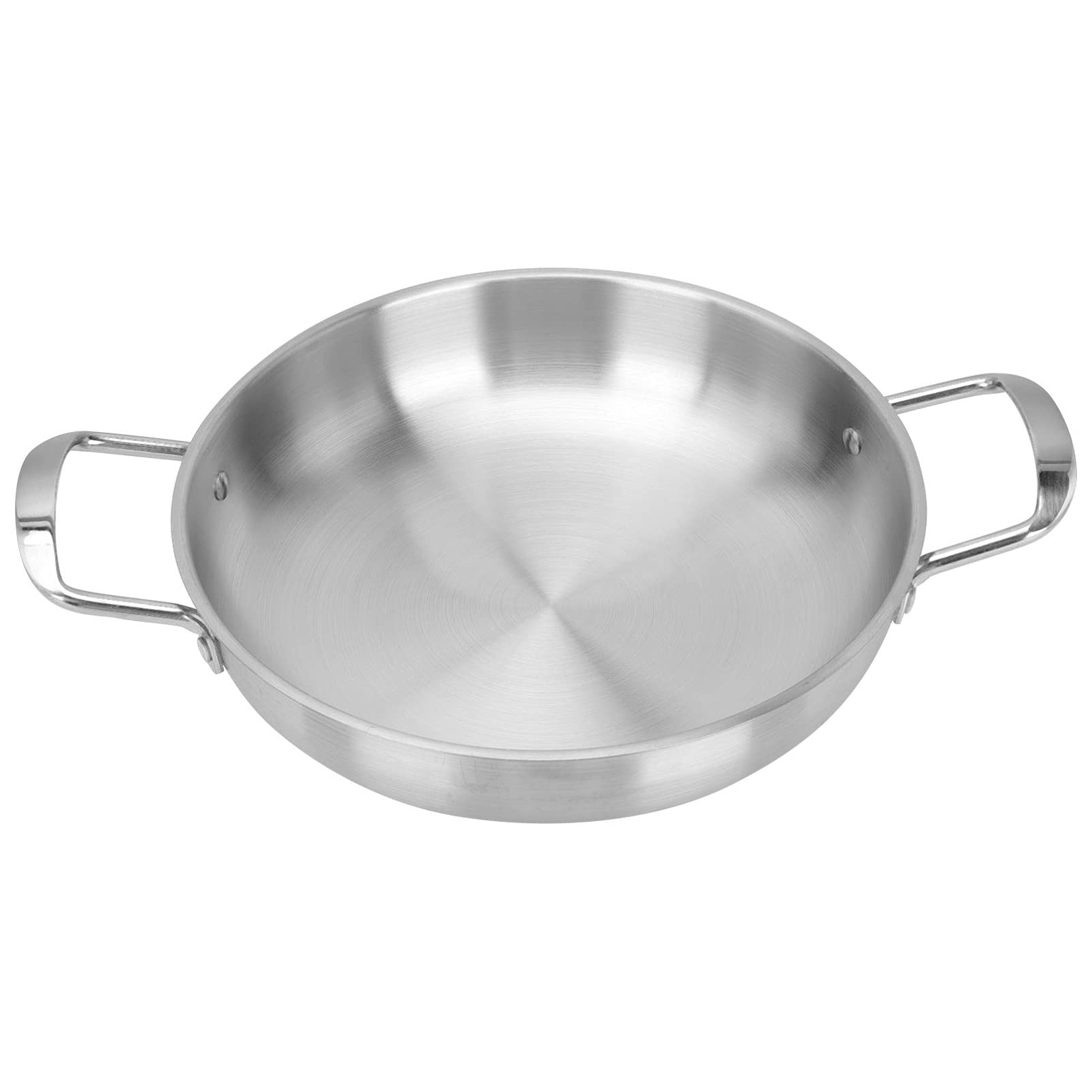 **Cabilock 1-Piece Binaural Instant Noodle Pot - Korean Cooking Noodle Pot, Pasta Pot, Metal Stock Pot with Lid - Oven Safe, Flat Frying Pan, Two Handles - Stainless Steel Soup Pot & Hot Pot for Home & Camping Cooking**