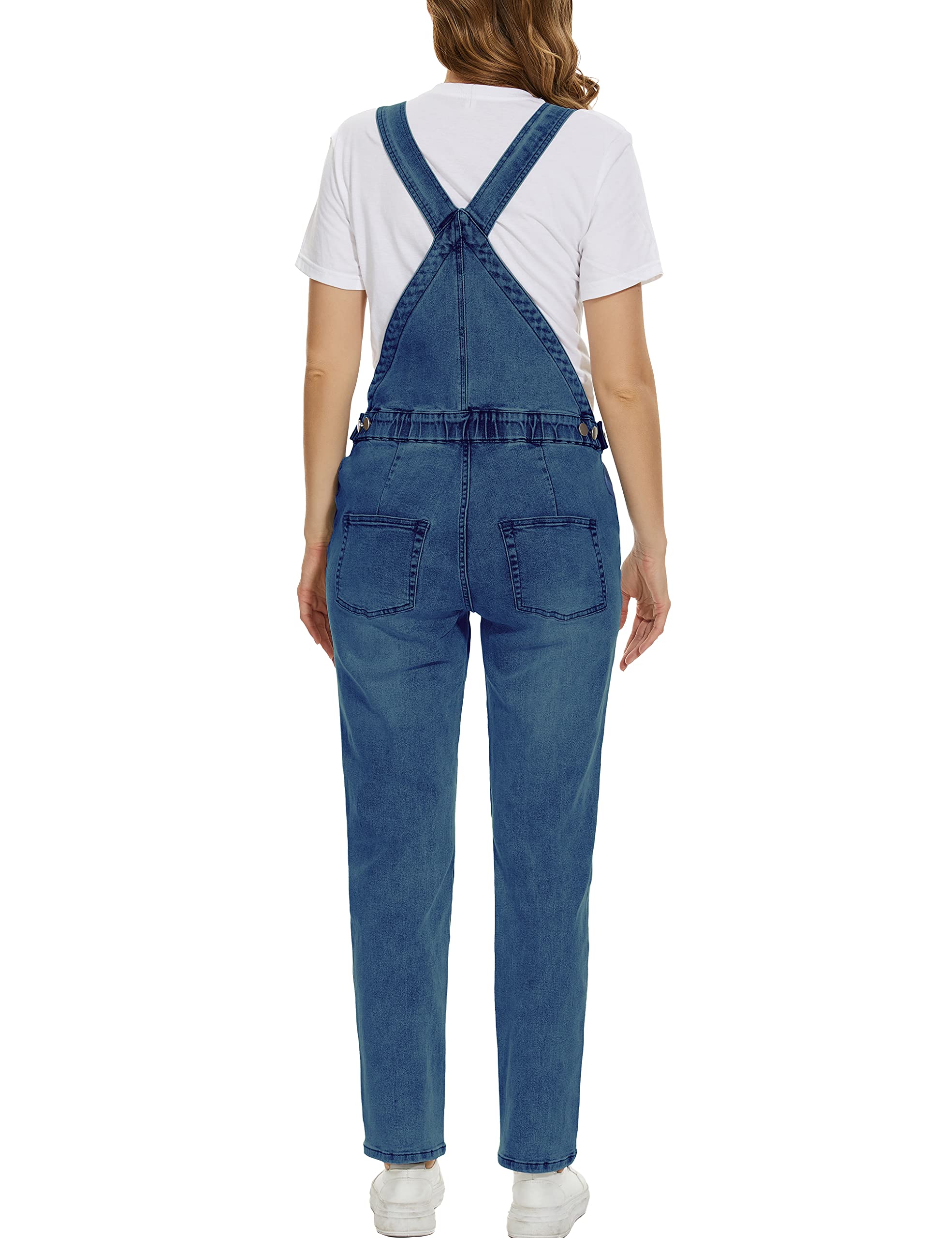 Yuangbang Women's Maternity Denim Overalls - Stretchy Comfortable Pregnancy Jumpsuit with Adjustable Straps for Expecting Moms | Perfect for Casual Wear, Baby Showers & Maternity Photos