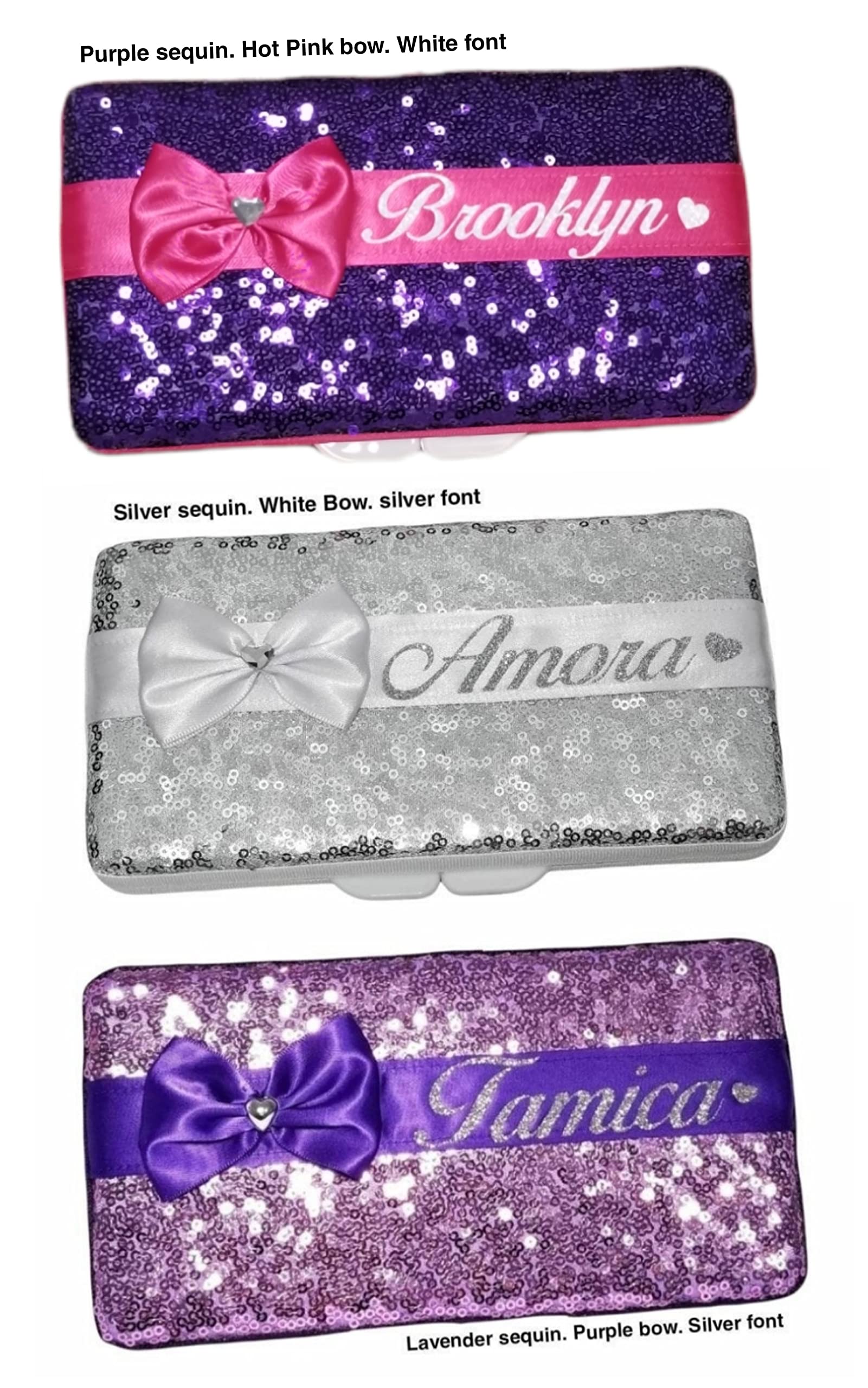 Customizable Sparkly Travel Wipes Case & Mask Holder - Personalized Sequin Makeup Box Accessories for Travel, Pink Glitter Baby Name Gift Idea, Cheetah & Zebra Print (Rose Gold) - Perfect for Makeup Storage, Travel Essentials & Unique Gifts