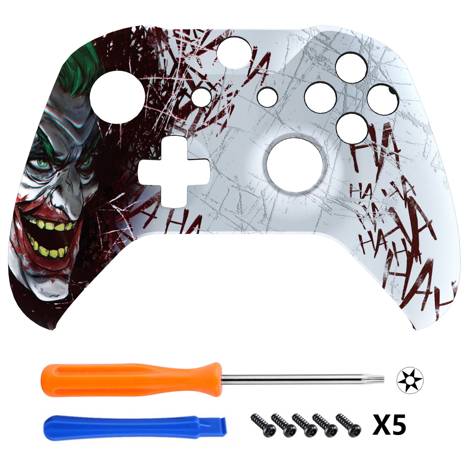 eXtremeRate Replacement Front Housing Shell for Xbox One X & S Controller (Model 1708) - Custom Gaming Shell Cover - Perfect for Controller Repair & Customization - Ideal for Gamers & DIY Enthusiasts