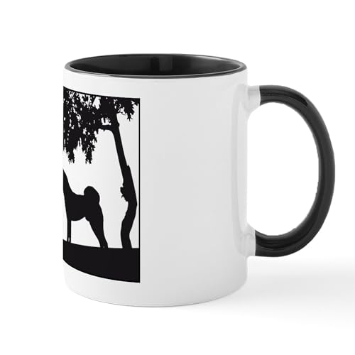 White/Black Inside - Mug Akita Samurai