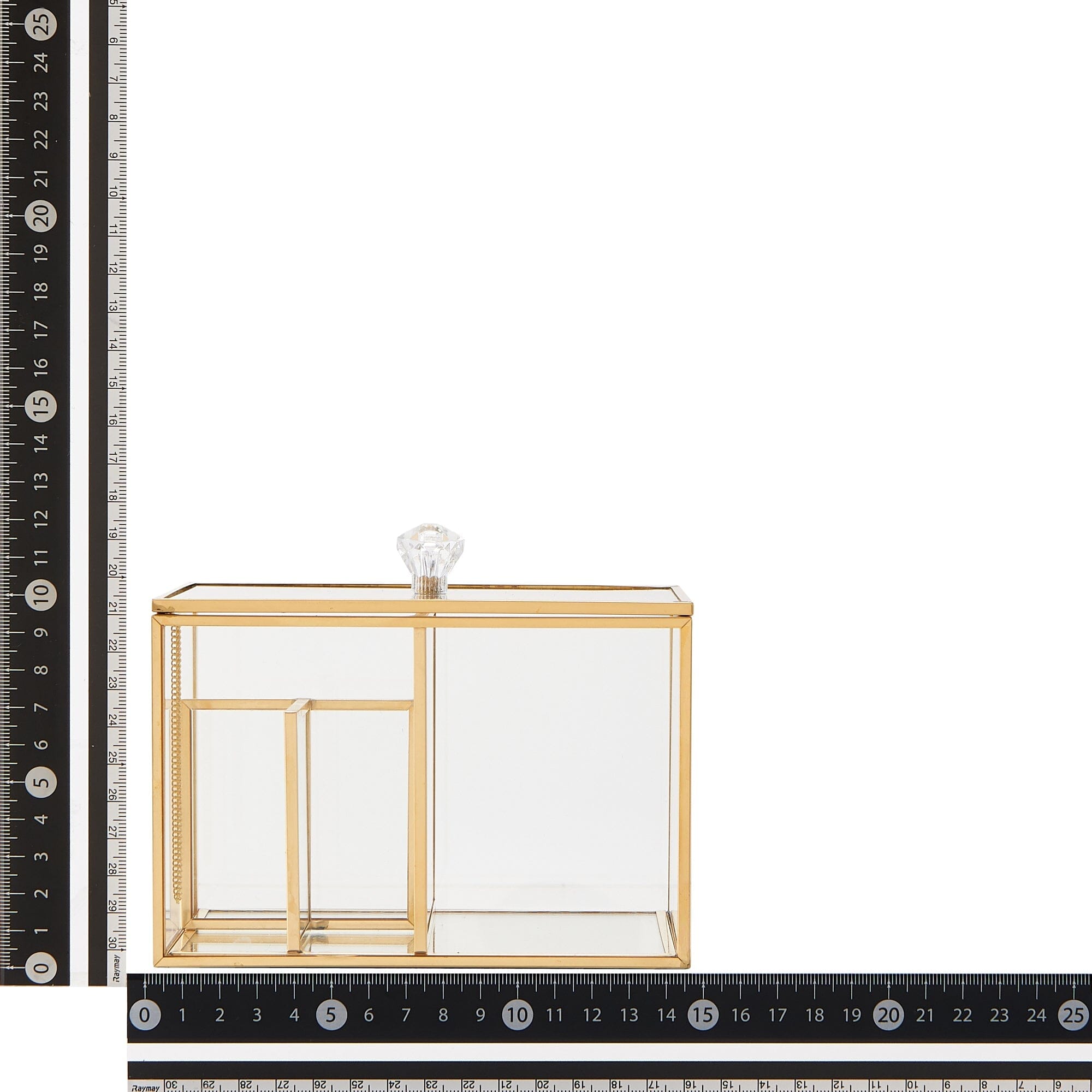 Premium Glass Storage Organizer with Soft Cotton Case - Perfect for Jewelry, Sunglasses & Small Accessories at Home or Travel