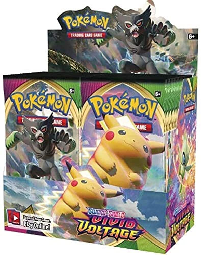 Pokemon Sword & Shield Vivid Voltage Booster Box - 36 Packs | Collectible Trading Cards for Battles & Trading | Perfect for Tournaments, Gifts & Card Collectors