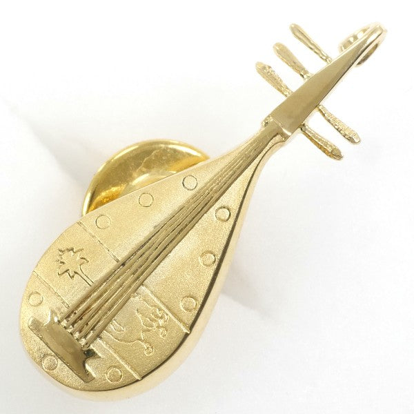 18K Yellow Gold Alloy Pin Brooch - 4.6g Elegant Jewelry for Women | Perfect for Weddings, Parties & Formal Occasions