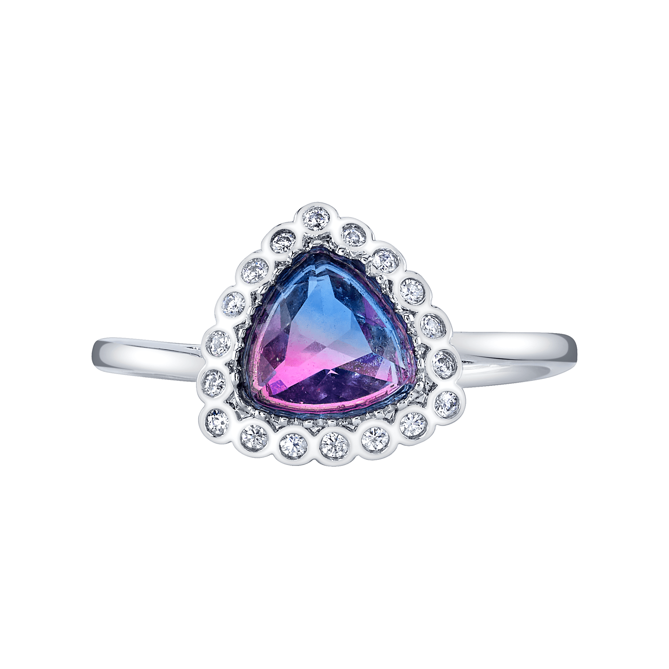 Halo Cotton Candy Ring - Dainty Adjustable Silver Plated Ring for Women - Perfect for Parties, Weddings, and Everyday Fashion Accessories