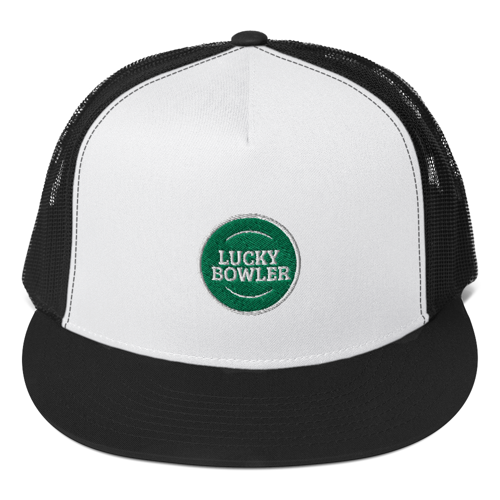 Lucky Bowler Trucker Hat - Stylish Adjustable Baseball Cap for Men & Women - Perfect for Outdoor Activities, Sports, and Casual Wear