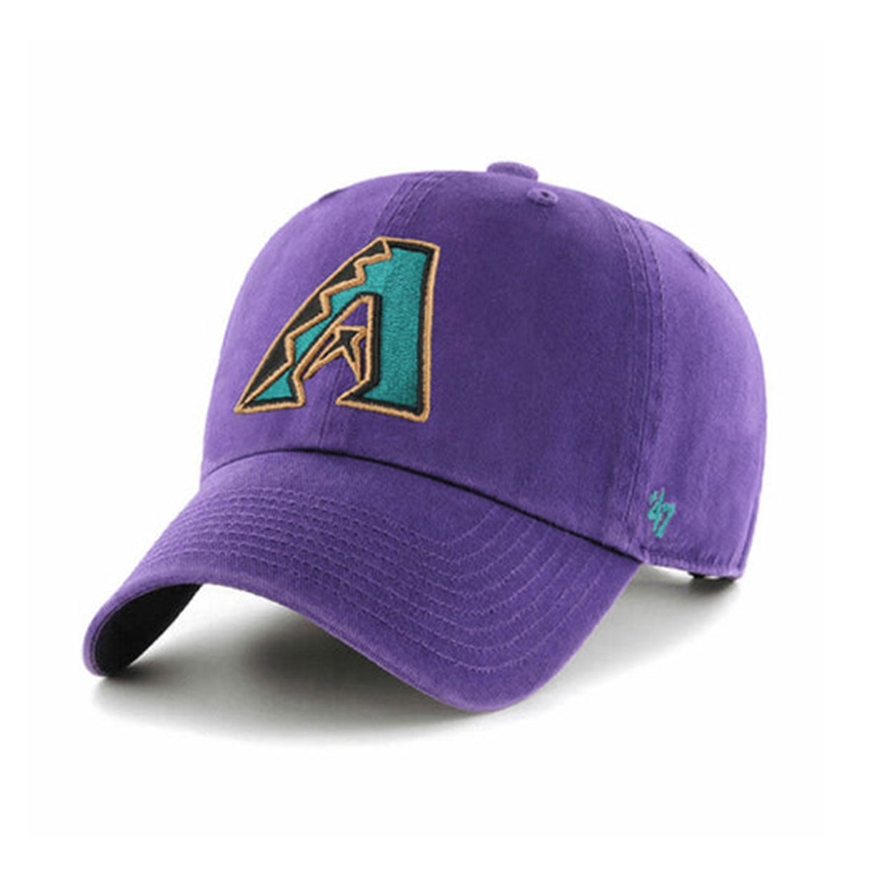 47 Brand Arizona Diamondbacks 1998 Cleanup Adjustable Baseball Cap - Purple Snapback Hat for Men & Women | Perfect for Games, Tailgating & Casual Wear