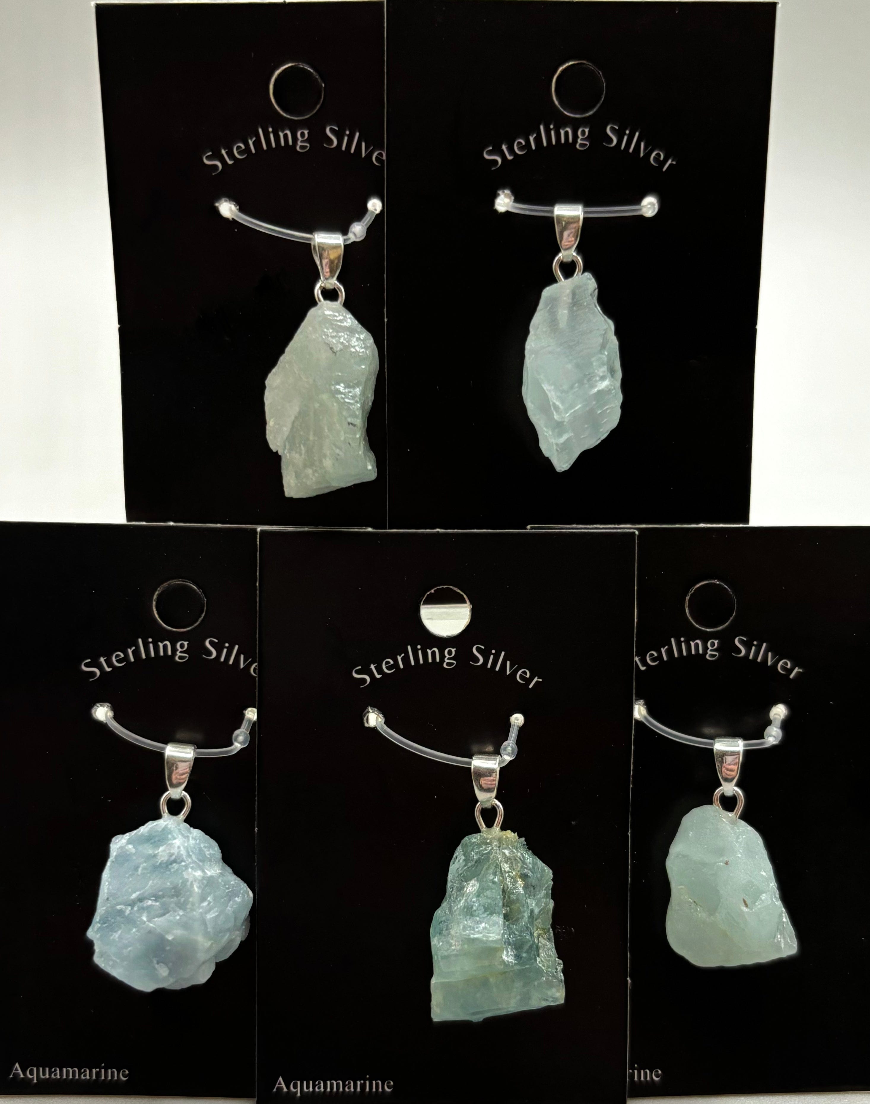 Elegant Aquamarine Sterling Silver Pendant Necklace for Women - Perfect for Weddings, Birthdays & Everyday Jewelry