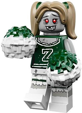 LEGO Series 14 Minifigure - Zombie Cheerleader Building Toy for Kids & Collectors | Halloween Party Decor, Gift for LEGO Fans, Creative Play & Display