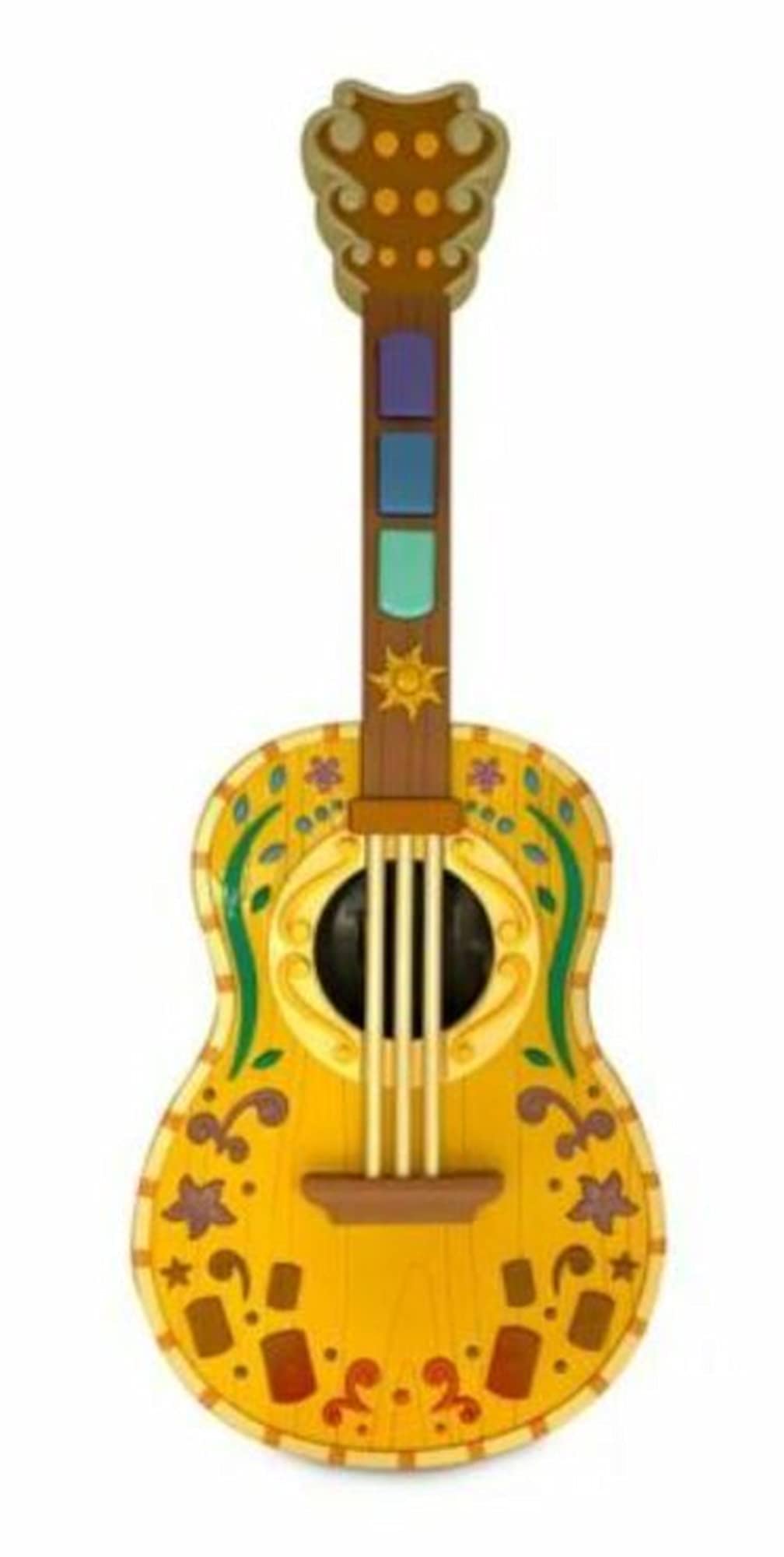 Disney Rapunzel Guitar Ornament with LED Lights - Tangled Inspired Musical Decor for Christmas Tree, Home, and Gift Giving