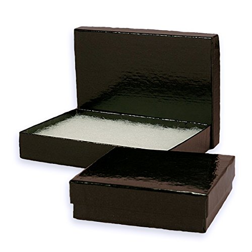 Elegant Black Gloss Jewelry Box - 8.625