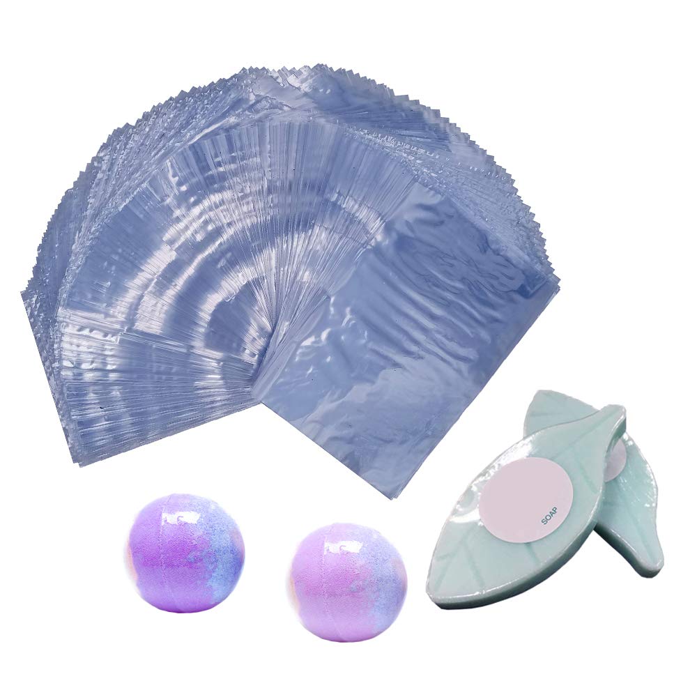 500 Pack 4X6 Inch Clear Heat Shrink Wrap Bags - Premium Shrink Film for Soaps, Candles, Bottles, Cookies, Jars & DIY Crafts - Perfect for Gift Wrapping, Product Packaging and Small Business Supplies