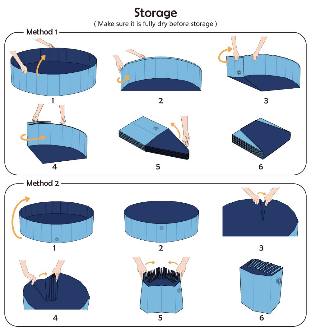 Foldable Dog Bath Pool - Collapsible Pet Bathing Tub for Small, Medium & Large Dogs, Cats & Kids | 63