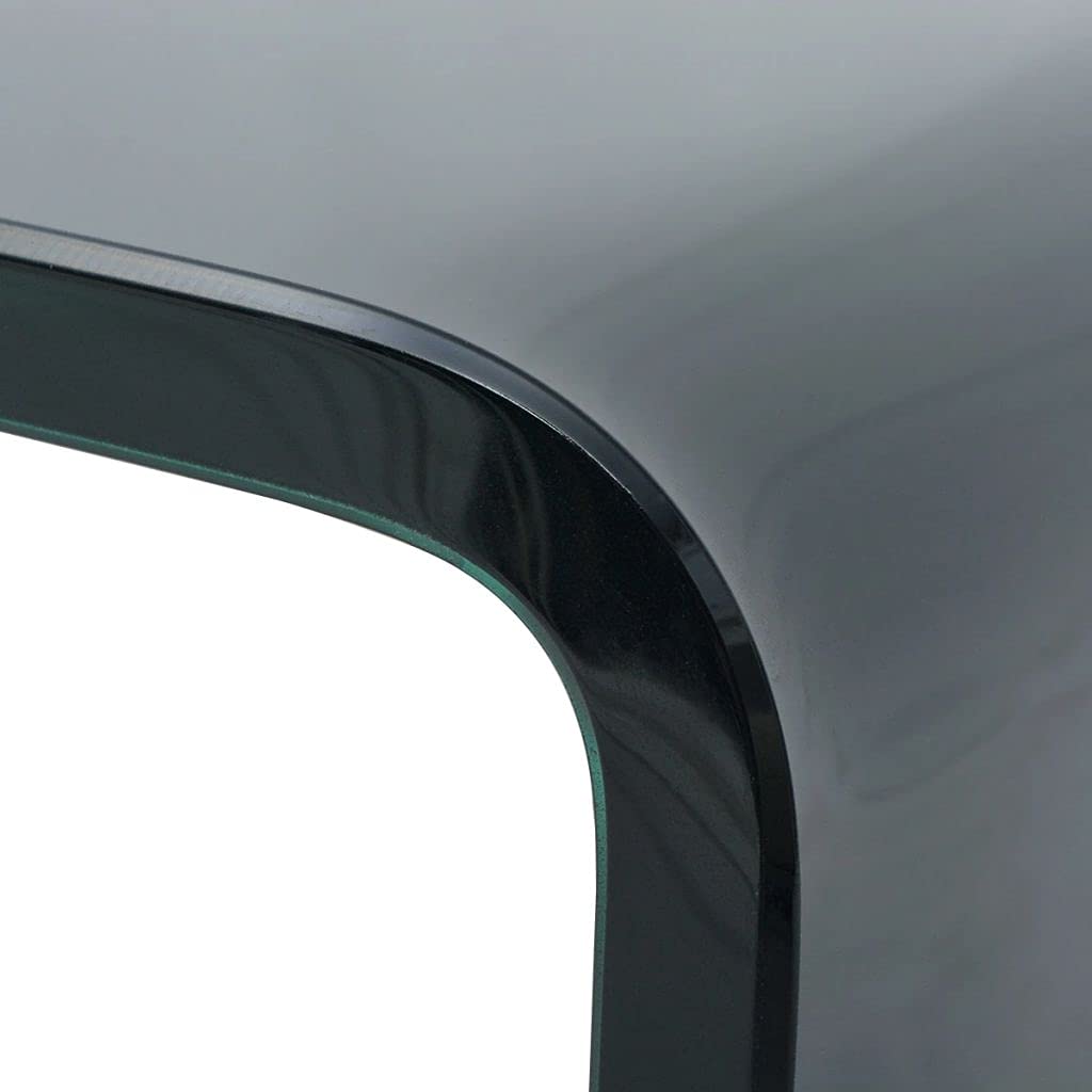 Black Glass Monitor Stand for Desk - 31.5