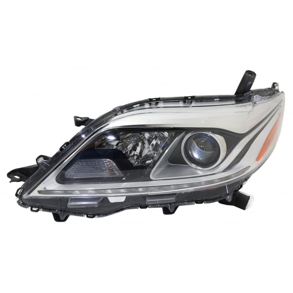 KarParts360 Replacement Headlight Assembly for Toyota Sienna 2015-2018 - Driver Side with Bulbs | CAPA Certified (Part# TO2502230) | Perfect for Night Driving & Enhanced Visibility