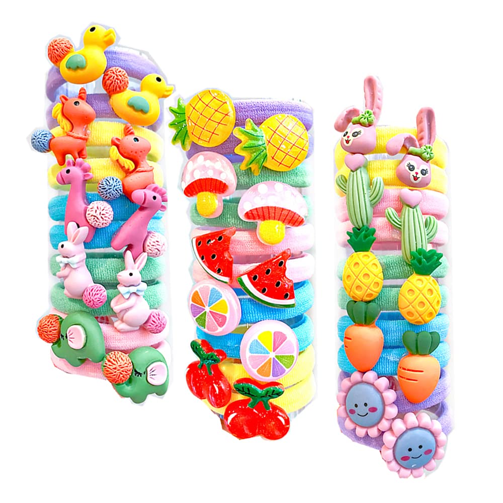30pcs Mini Hair Ties for Women & Girls - Hair Accessories for Daily Use