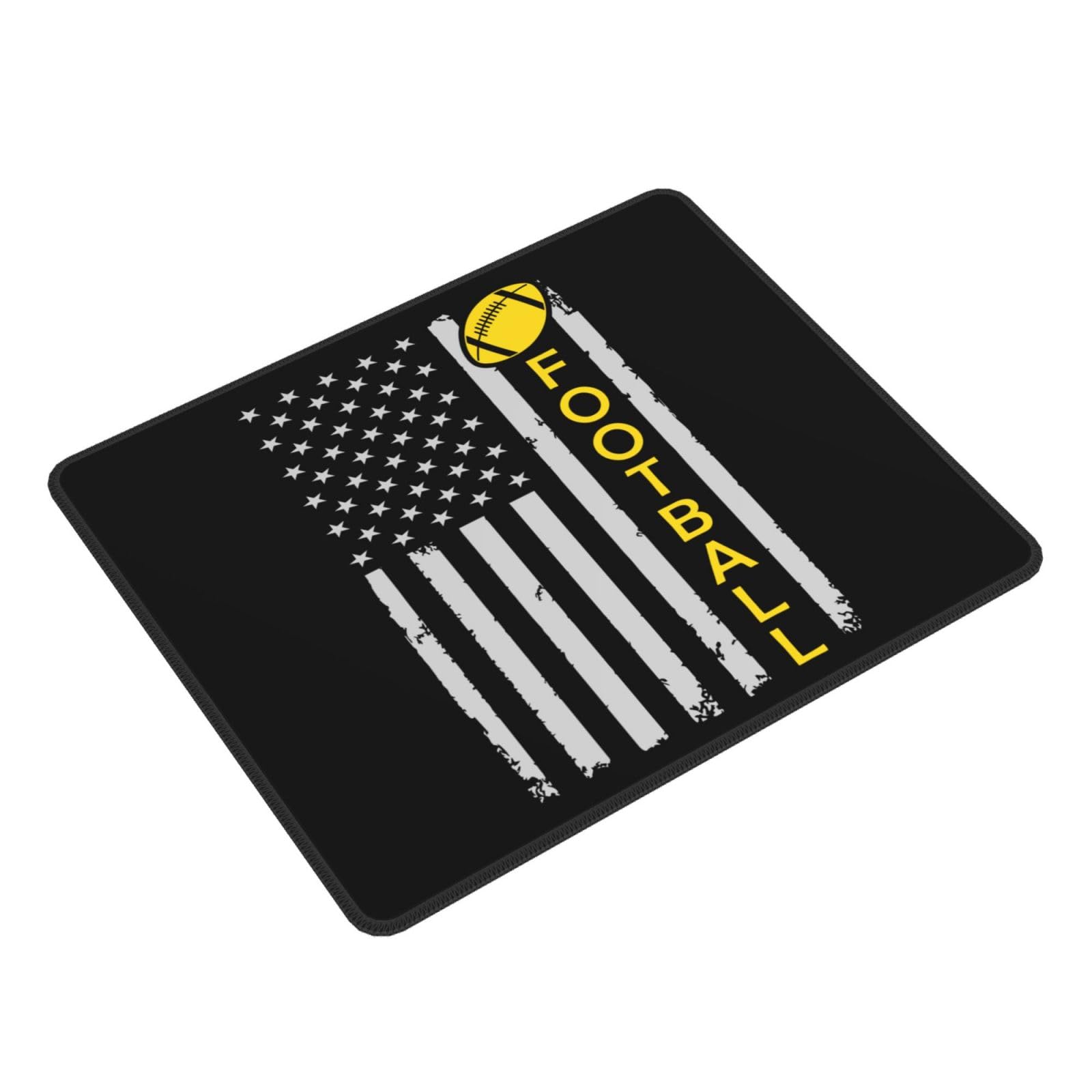 SIYTUAU American Football USA Flag Mouse Pad - Waterproof, Non-Slip Rubber Gaming Mouse Pad 10x12 inch for Laptop & Office - Perfect for Sports Fans, PC Gamers & Workstations