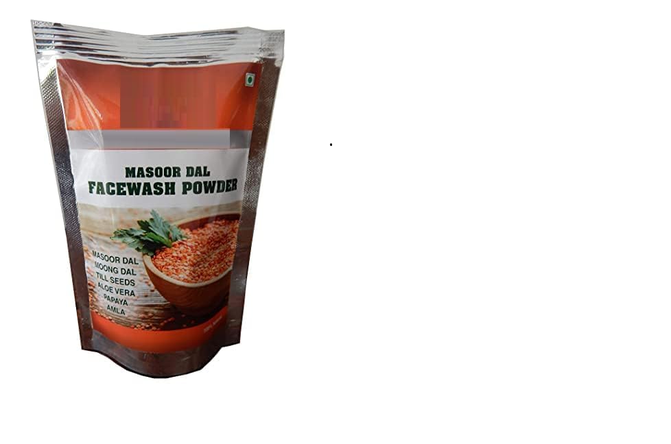 PS Masoor Dal Moisturizing Face Wash Powder - 100gm | Natural Exfoliating & Brightening Facial Cleanser for Glowing Skin | Perfect for Daily Skincare & Spa Treatments