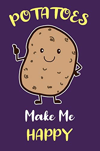 Funny Potato Lifts Journal - Purple & Yellow Blank Lined Notebook for Potato Lovers - Perfect Gift for Foodies, Gardening Enthusiasts & Humor Lovers