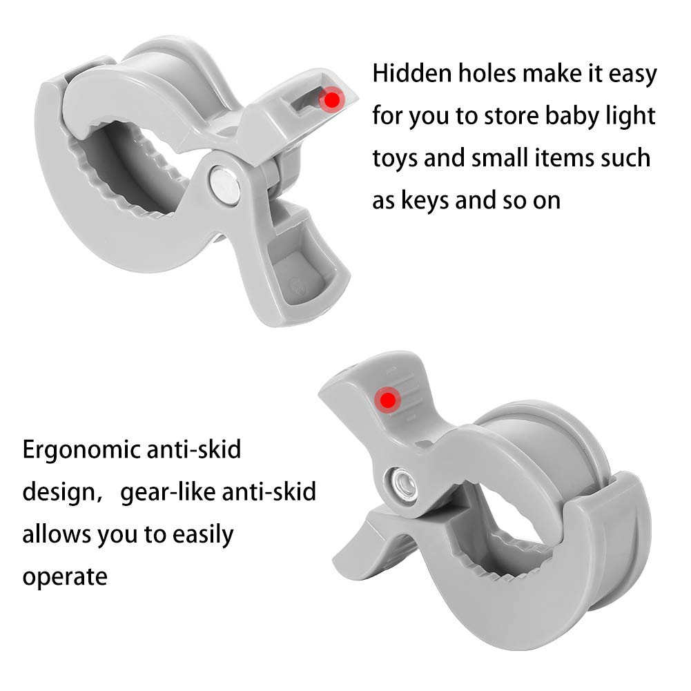 8-Pack Stroller Clips for Blankets & Toys - Universal Baby Car Seat Cover Clips, Stroller Pegs & Pram Accessories - Secure Mosquito Nets, Blankets & Toys on Strollers, Car Seats & Shopping Carts (Ideal for Outdoor Walks, Travel & Daily Baby Care)