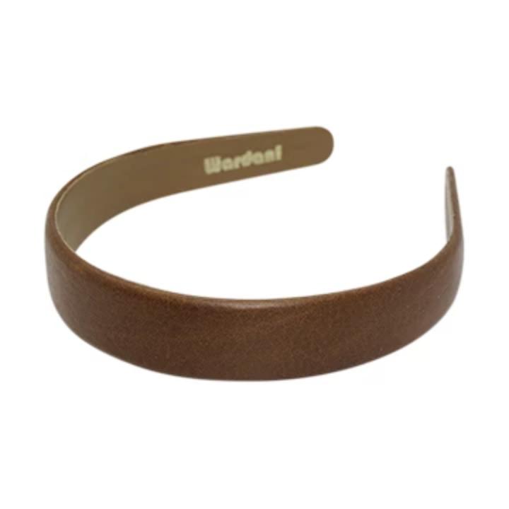 Wardani Italian Leather Headband - 1 Inch Wide Hair Accessory for Women | Fashion Headband for Work, Gym, and Everyday Wear