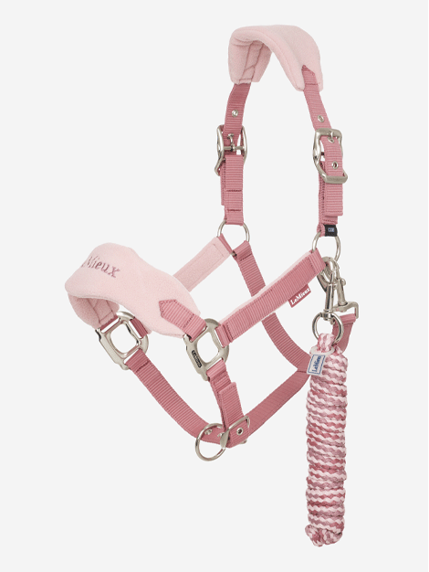 Le Mieux Vogue Fleece Headcollar and Lead Rope Set - Soft Horse Training Equipment for Riding, Grooming & Show Preparation