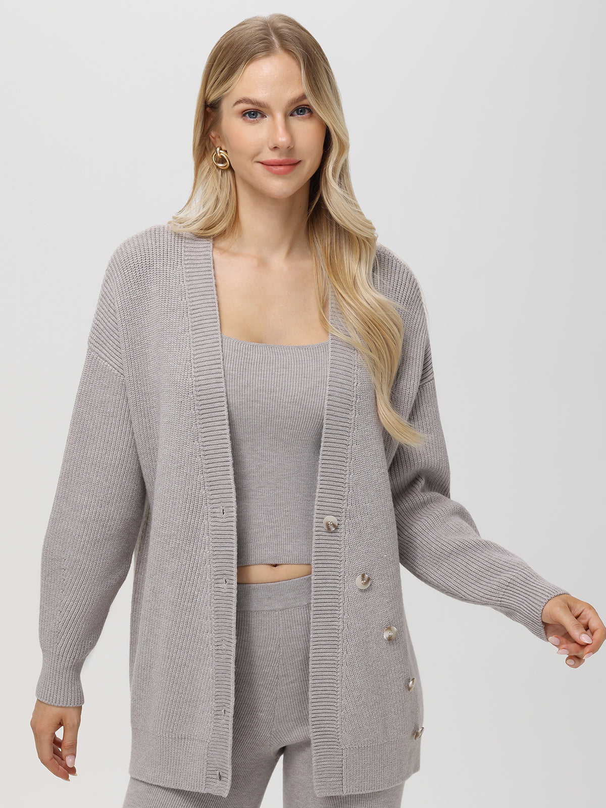 Evelyn Women's Asymmetrical Luxe Oversized Cardigan Sweater - Cozy Chic Knitwear for Fall & Winter | Perfect for Layering, Office Wear & Casual Outfits