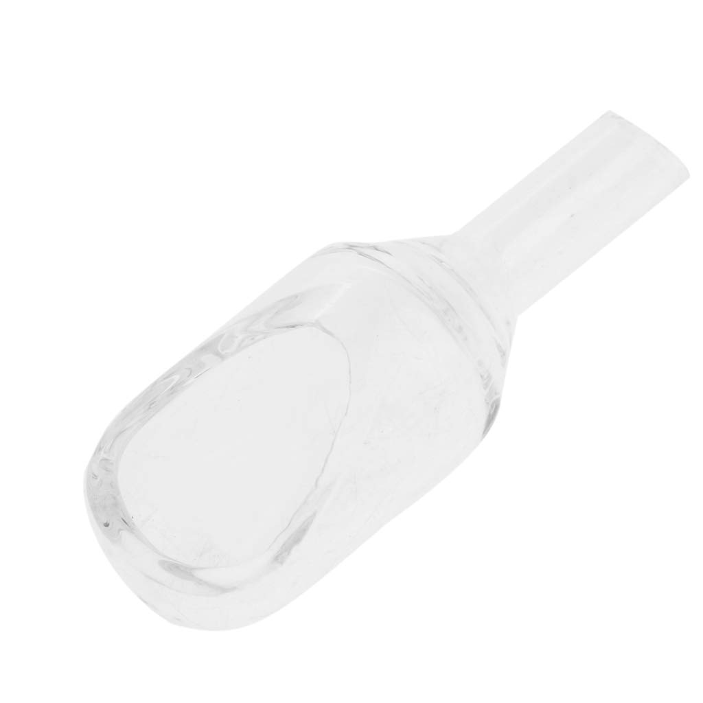 Bddalpke Clear Glass Weighing Funnel & Transfer Spoon Boat (XS) - Perfect for Lab Measurements, Cooking Ingredients, and Scientific Experiments