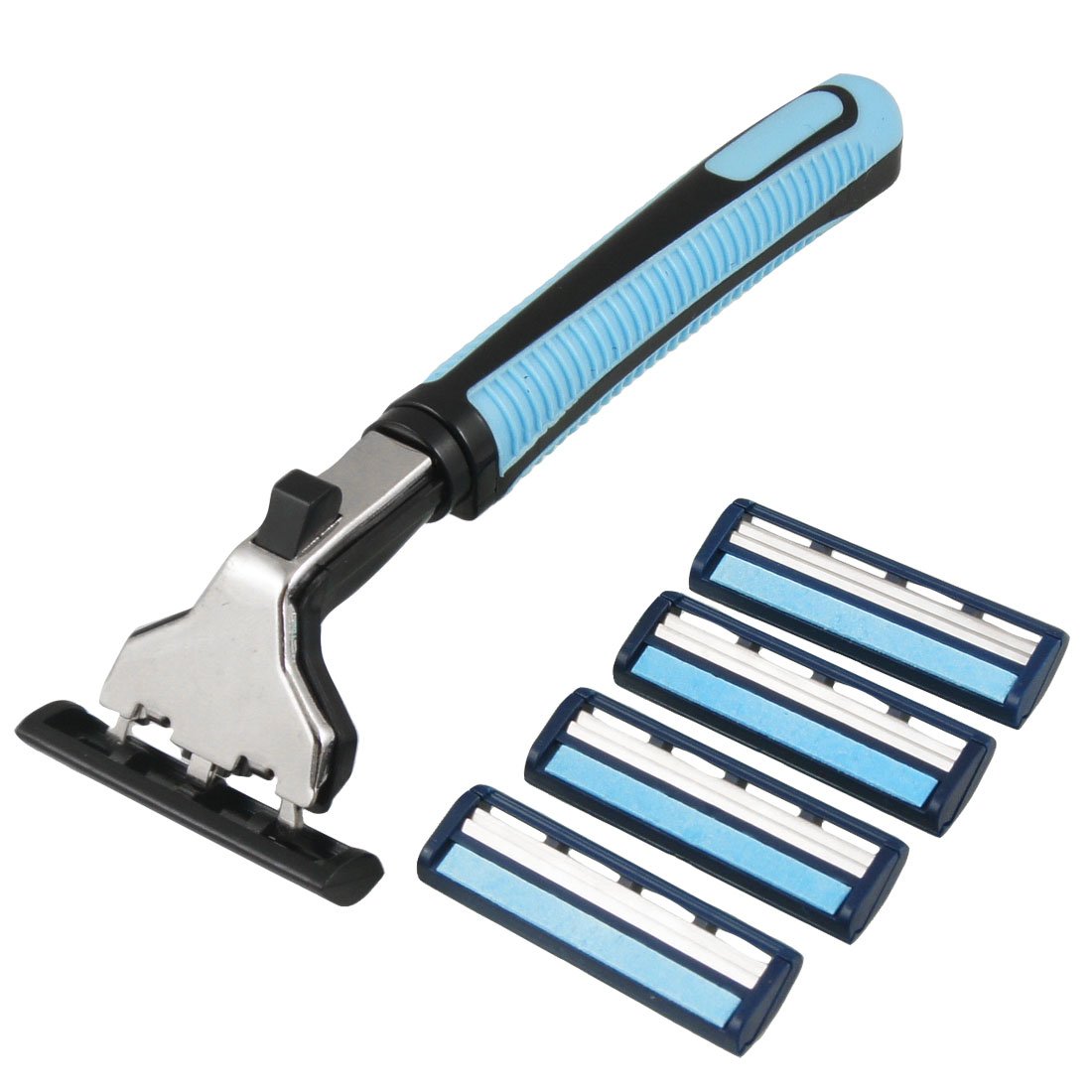 Double Layer Blades Manual Shaver Razor with Plastic Handle - Smooth & Precise Shaving for Men & Women - Perfect for Travel, Gym & Home Use