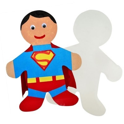 36-Pack Corrugated Superhero Cutouts - Perfect for Birthday Parties, Classroom Decor, and DIY Photo Booths