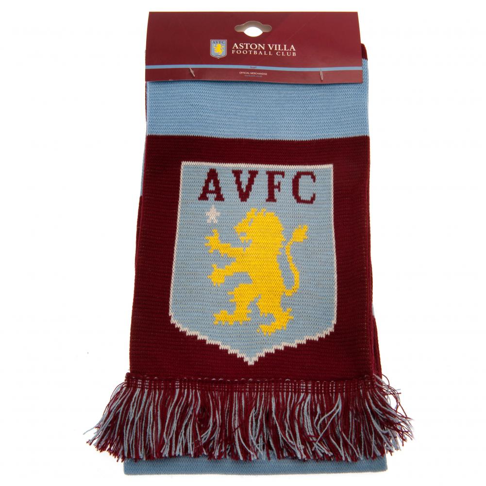 Aston Villa FC Football Scarf - Official Team Colors, Premium Knit Material - Perfect for Match Days, Gifts & Fan Support