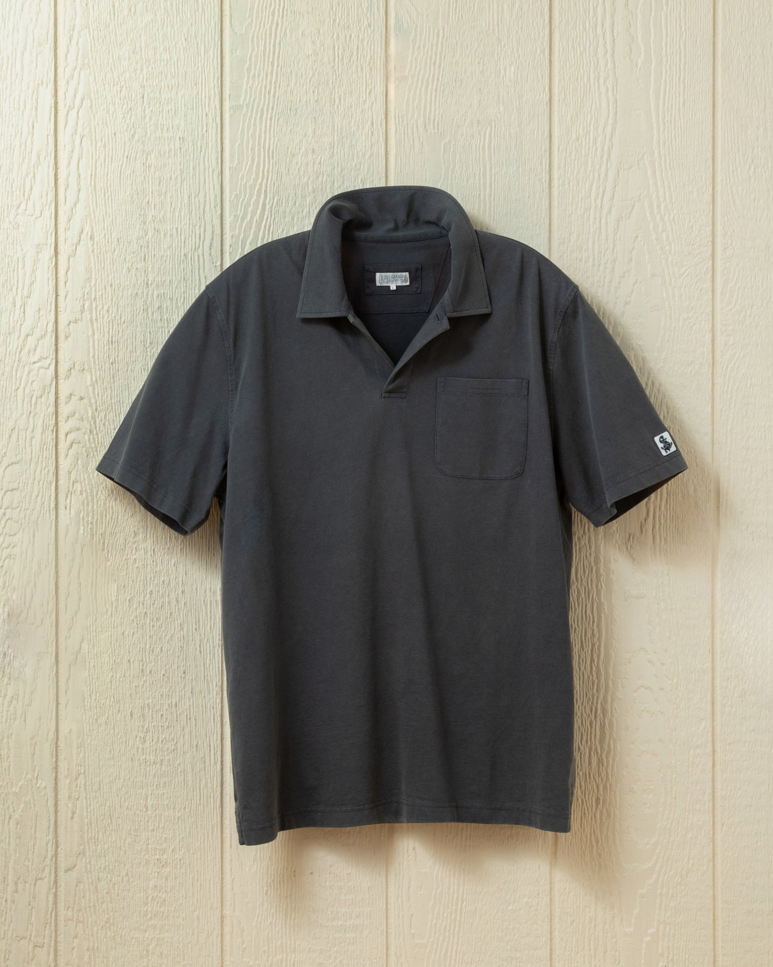 Graphite Salt Washed Polo Shirt for Men - Comfortable & Stylish Casual Wear for Golf, Office & Everyday Outfits
