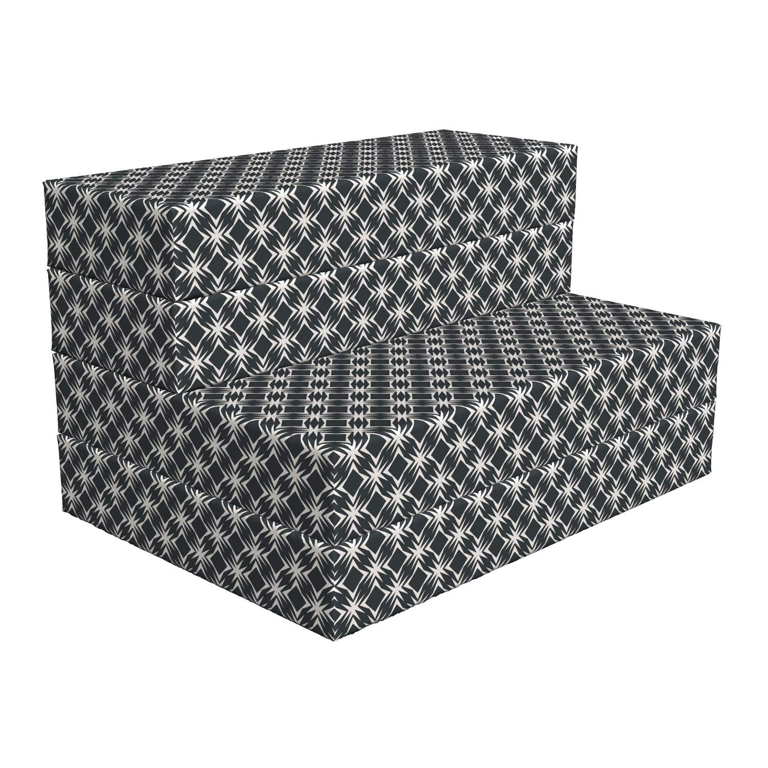 Ambesonne Retro Foldable Mattress - Vintage Aztec Cultural Design, 74.8
