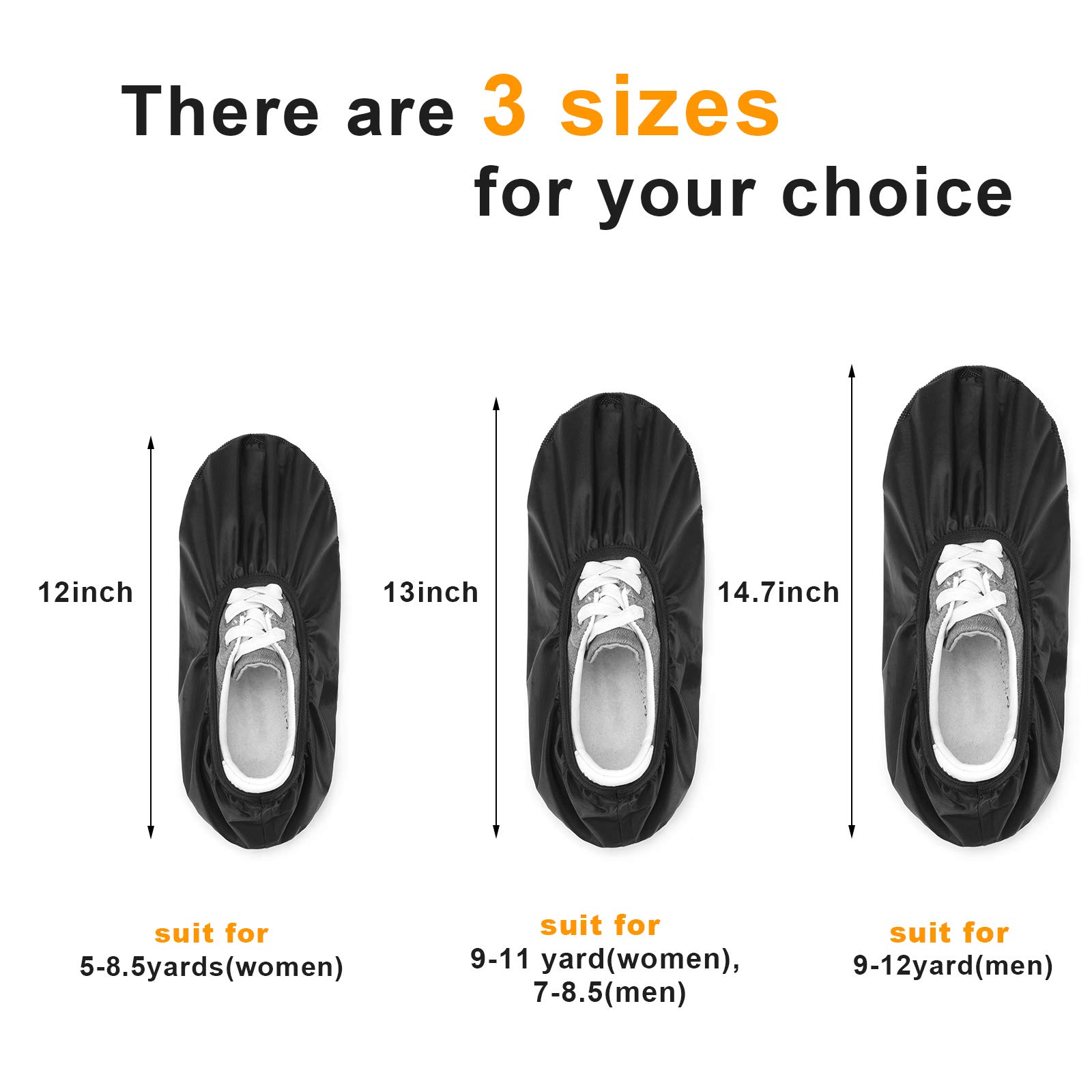 Bowling Shoe Covers - Waterproof Reusable Non-Slip Shoe Protectors for Bowling | Perfect for League Play, Practice & Bowling Alley Use