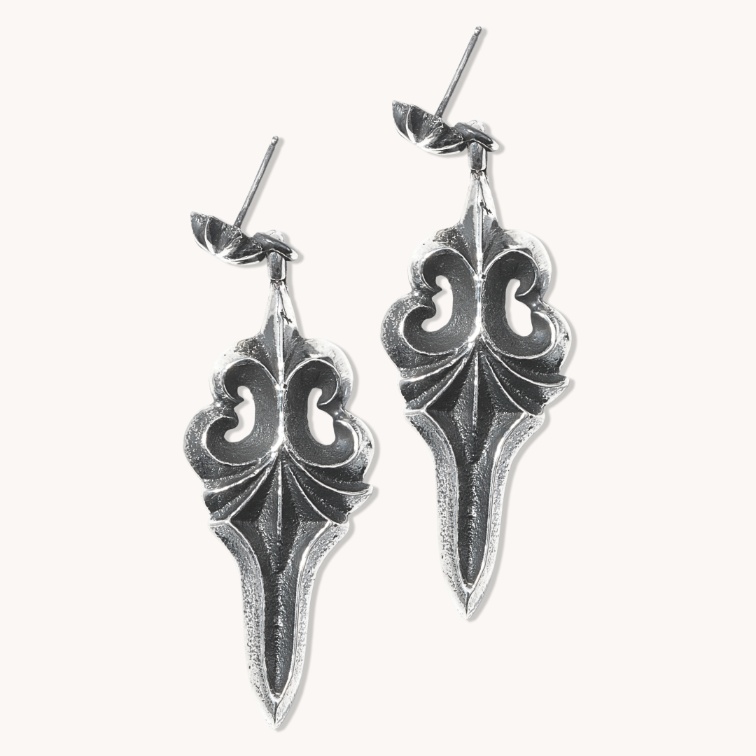 Handmade Silver Tufa Cast Earrings by F. Parkhurst | Authentic Native American Jewelry | Perfect for Boho Fashion & Special Occasions