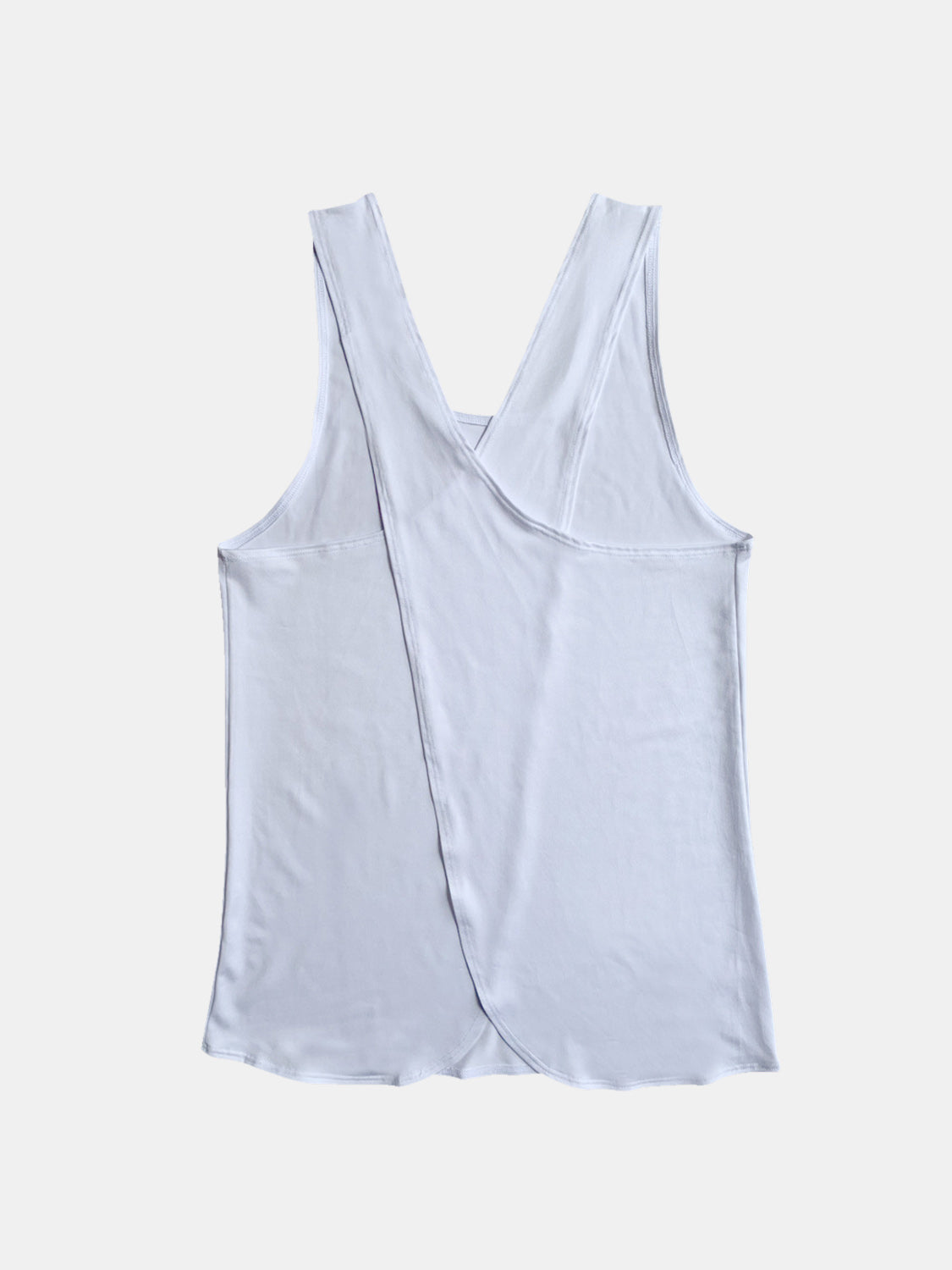 Crisscross Scoop Neck Active Tank Top - Women's Workout & Yoga Shirt for Running, Gym & Lounge Wear