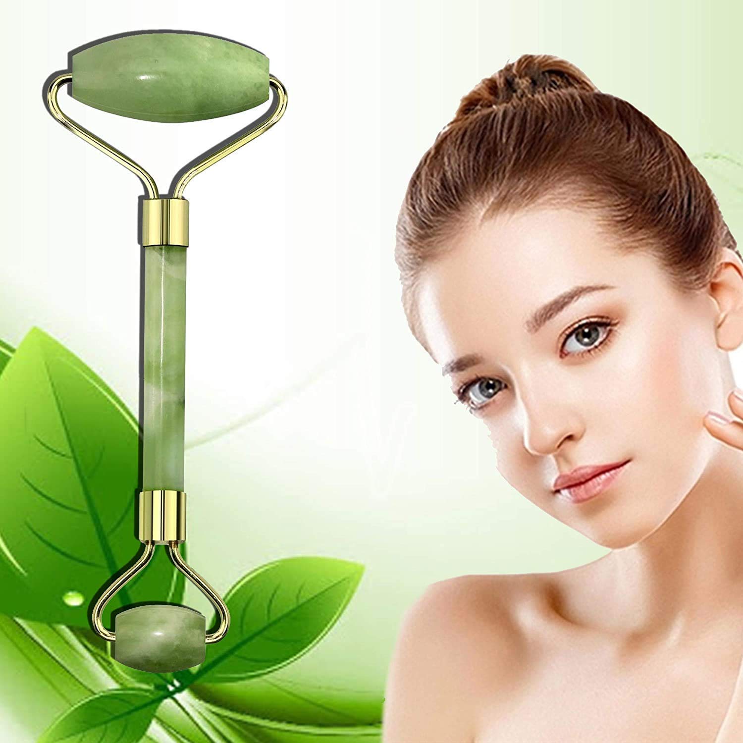 Navya Export Jawline Exerciser for Women - Reduce Face & Neck Fat, Double Chin Slimmer with Jade Roller | Facial Toning Device for Defined Jawline | Perfect for Home Workouts & Beauty Routine