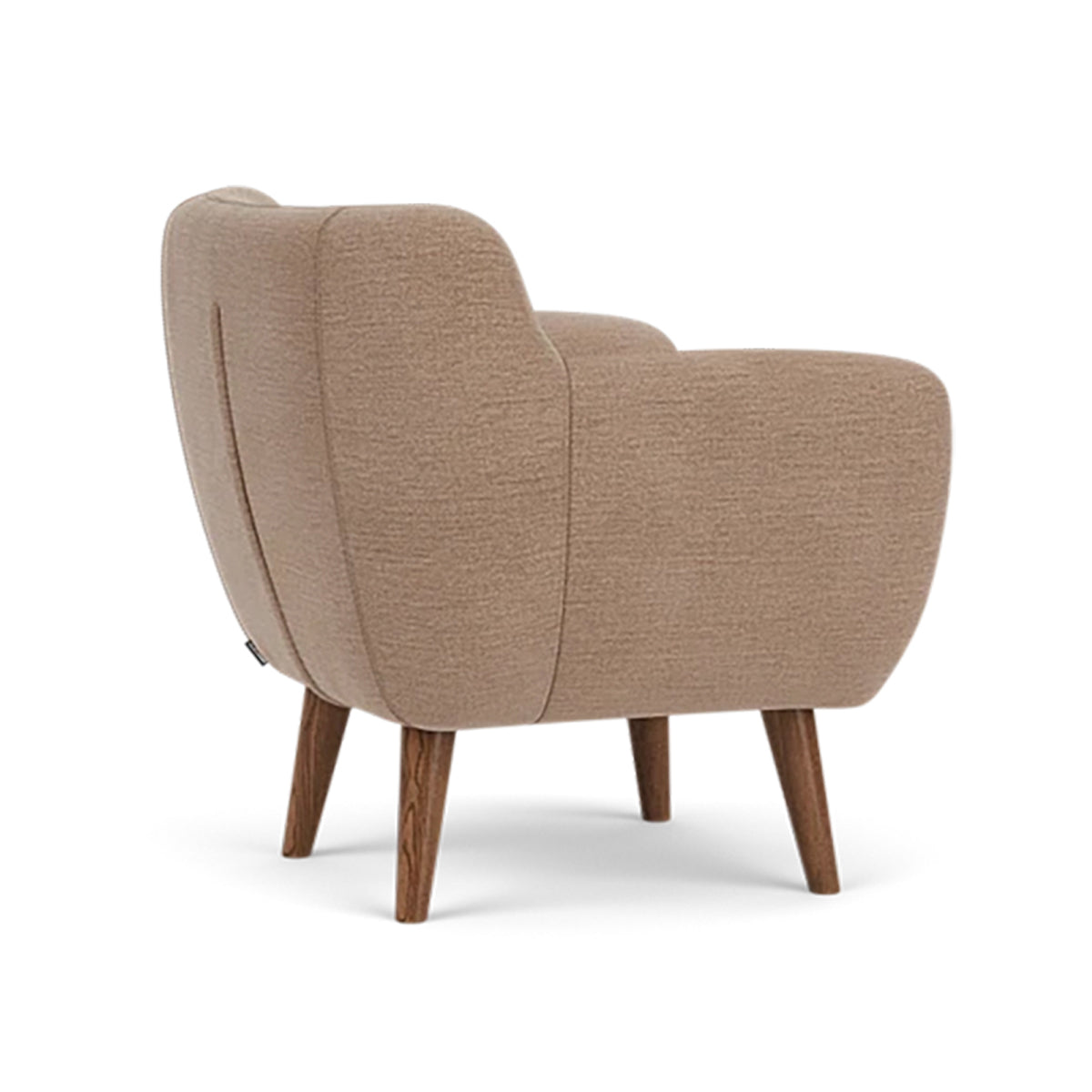 Anne Fabric Armchair - Modern Upholstered Accent Chair for Living Room, Bedroom & Office - Comfortable Lounge Chair with Sturdy Wooden Legs (Perfect for Reading, Relaxing & Home Decor)