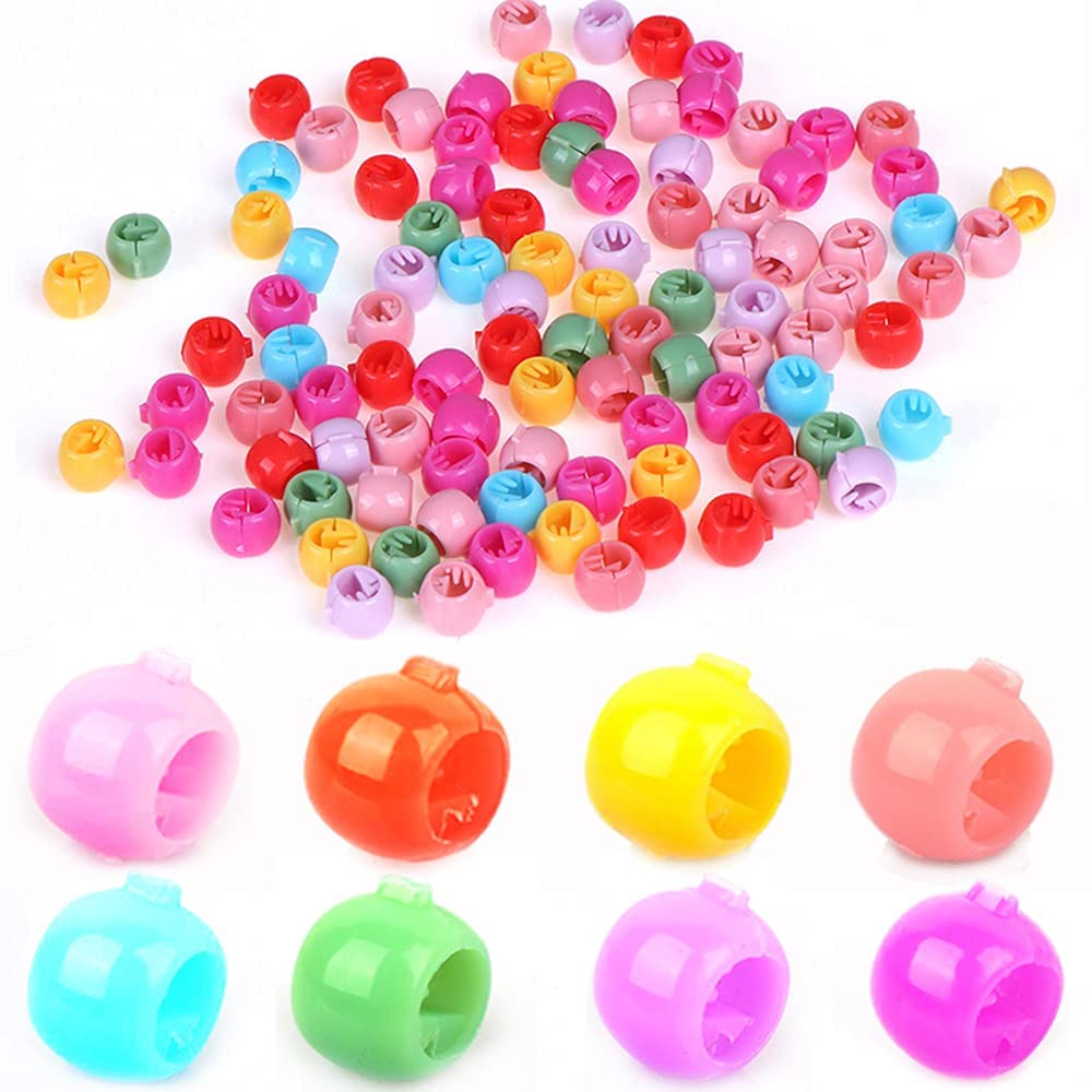 200pcs Mini Hair Claw Clips - Candy Color Round Plastic Hair Clamps for Women, Girls & Kids | Non-Slip Hair Accessories for School, Work, Party & Daily Styling