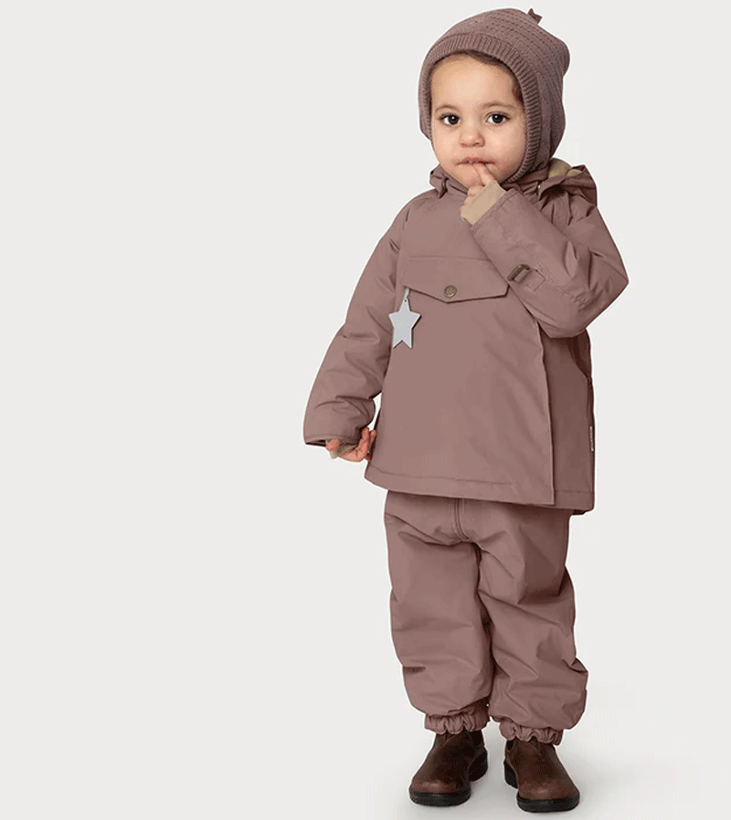 MiniAture Women's Light Plum Winter Coat - Warm Fleece Lined Jacket for Cold Weather | Perfect for Outdoor Activities, Travel & Daily Wear