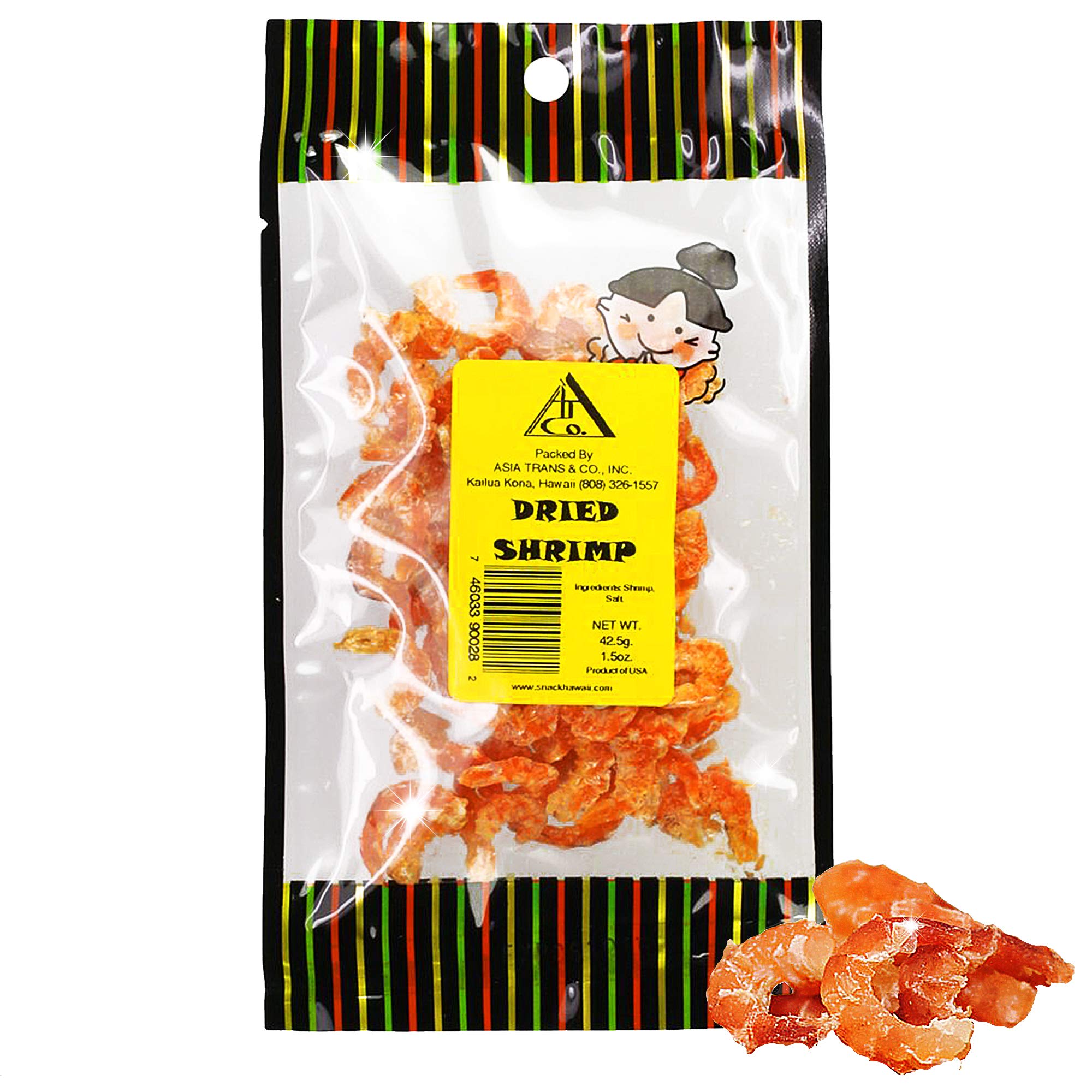 Premium Dried Louisiana Large Shrimp - Wild Caught, Dehydrated Snacks - Perfect for Asian Cuisine, Seafood Salads, Pad Thai, Soups & Party Appetizers