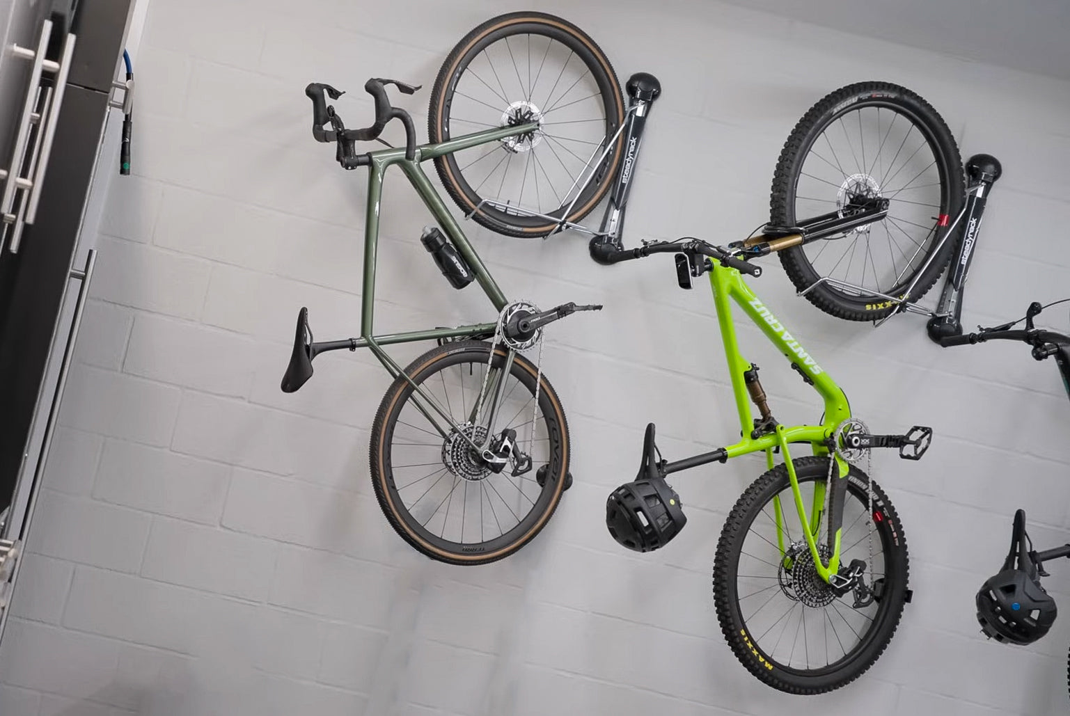 Steadyrack ProFlex Bike Rack - Premium Wall Mounted Bicycle Storage for Garage or Home - Space Saving Bike Hanger for Road, Mountain & Kids Bikes - Perfect for Indoor Bike Organization & Small Spaces