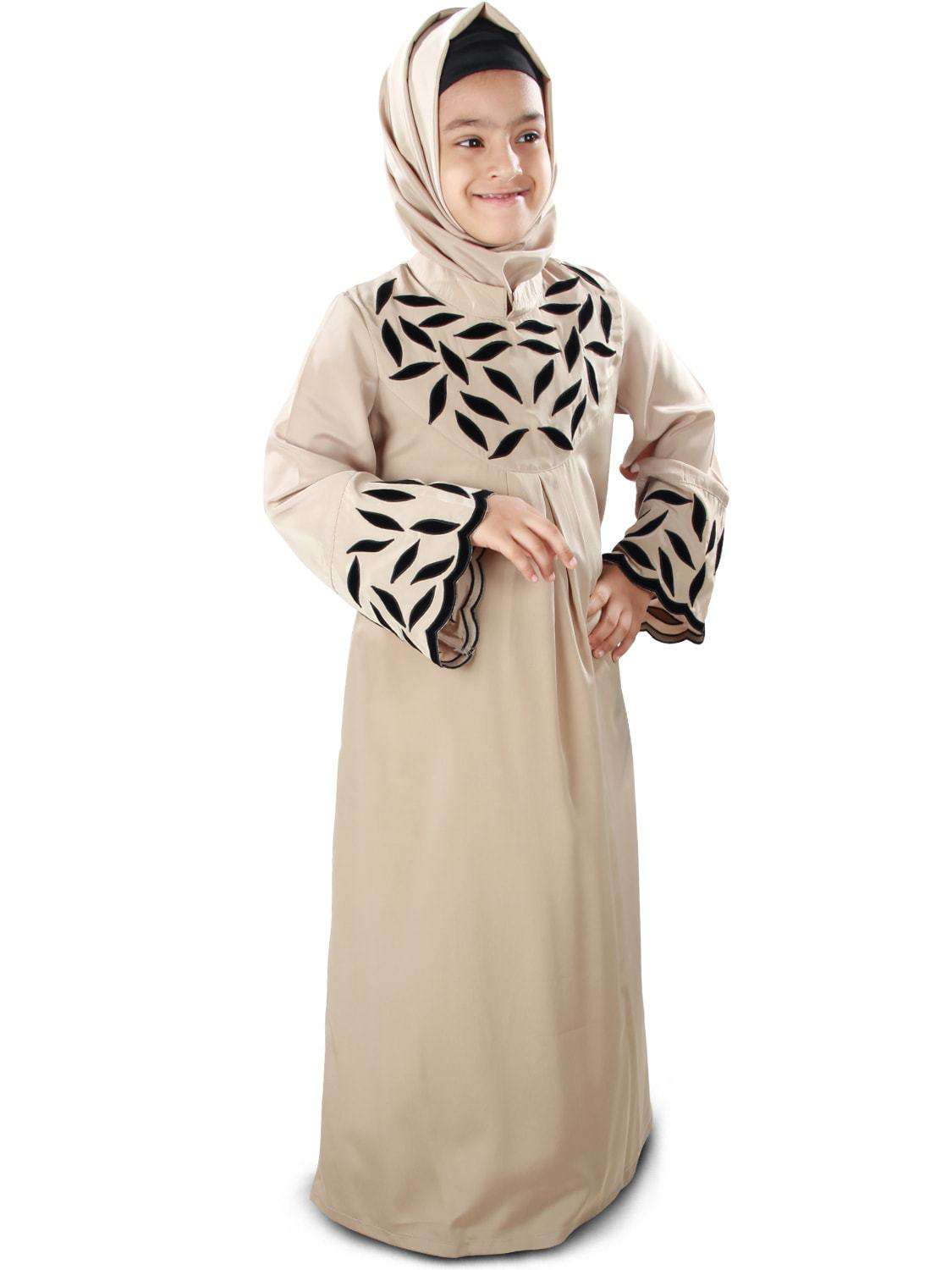 Mahreen Kids Abaya - Islamic Prayer Dress for Girls - Perfect for Eid, Mosque & Special Occasions
