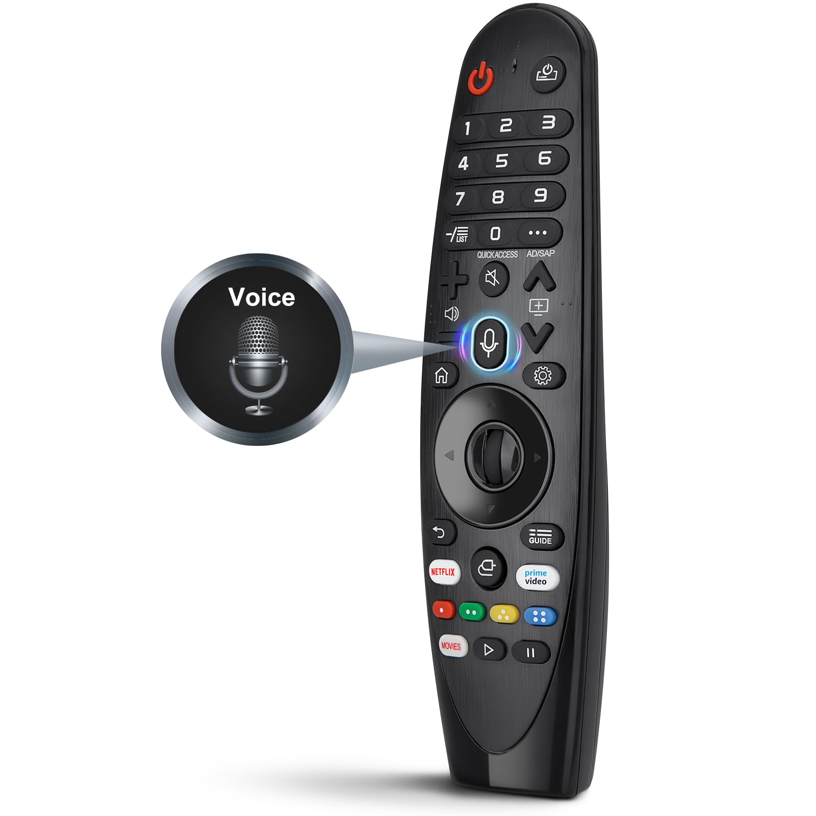AN-MR20GA Voice Magic Replacement Remote for LG Smart TV - Voice Recognition & Pointer Function - Compatible with LG Smart TVs for Easy Navigation & Entertainment Control