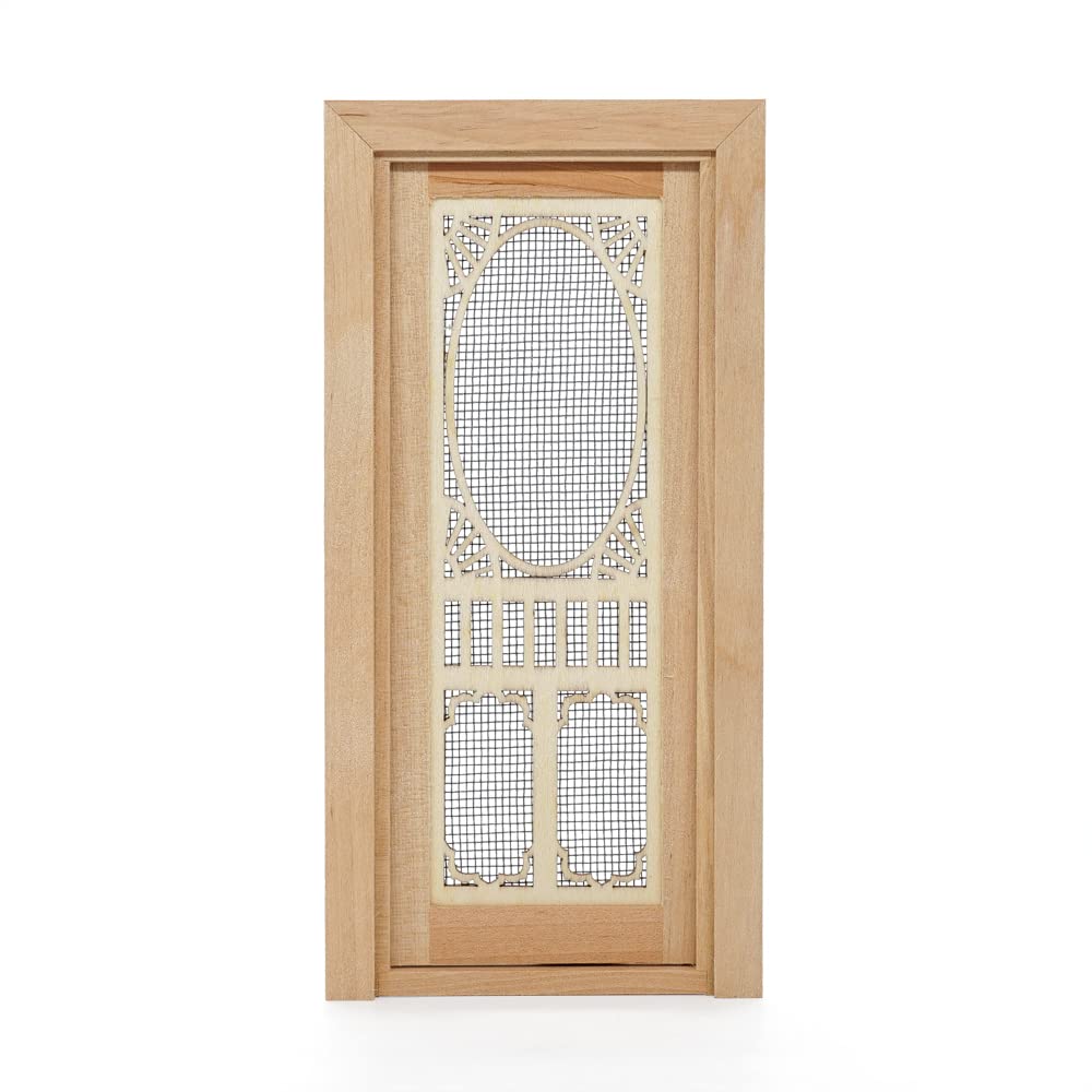 1/12 Scale Miniature Hollow Door - Realistic Dollhouse Furniture Accessories for DIY Dollhouse, Room Decor, and Model Scenes
