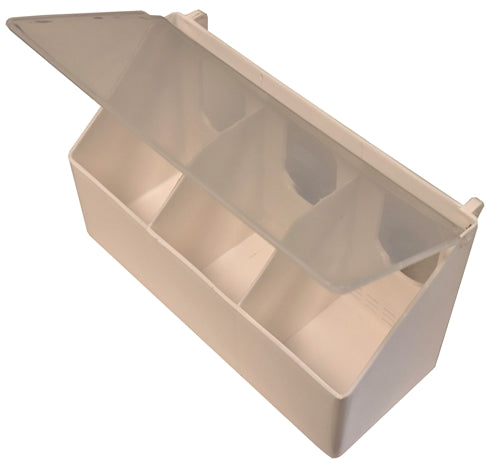 4 Pack Plastic 3 Hole Bird Feeders for Quail, Pigeon & Dove - Outdoor Garden Bird Feeding Station for Backyard & Patio