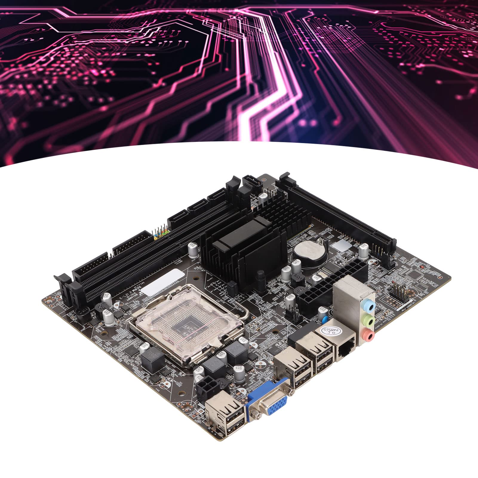 PENO Desktop Motherboard - DDR3 x2 Slots, ATX Form Factor for PC Builds & Upgrades | Ideal for Gaming, Office & Home Computers