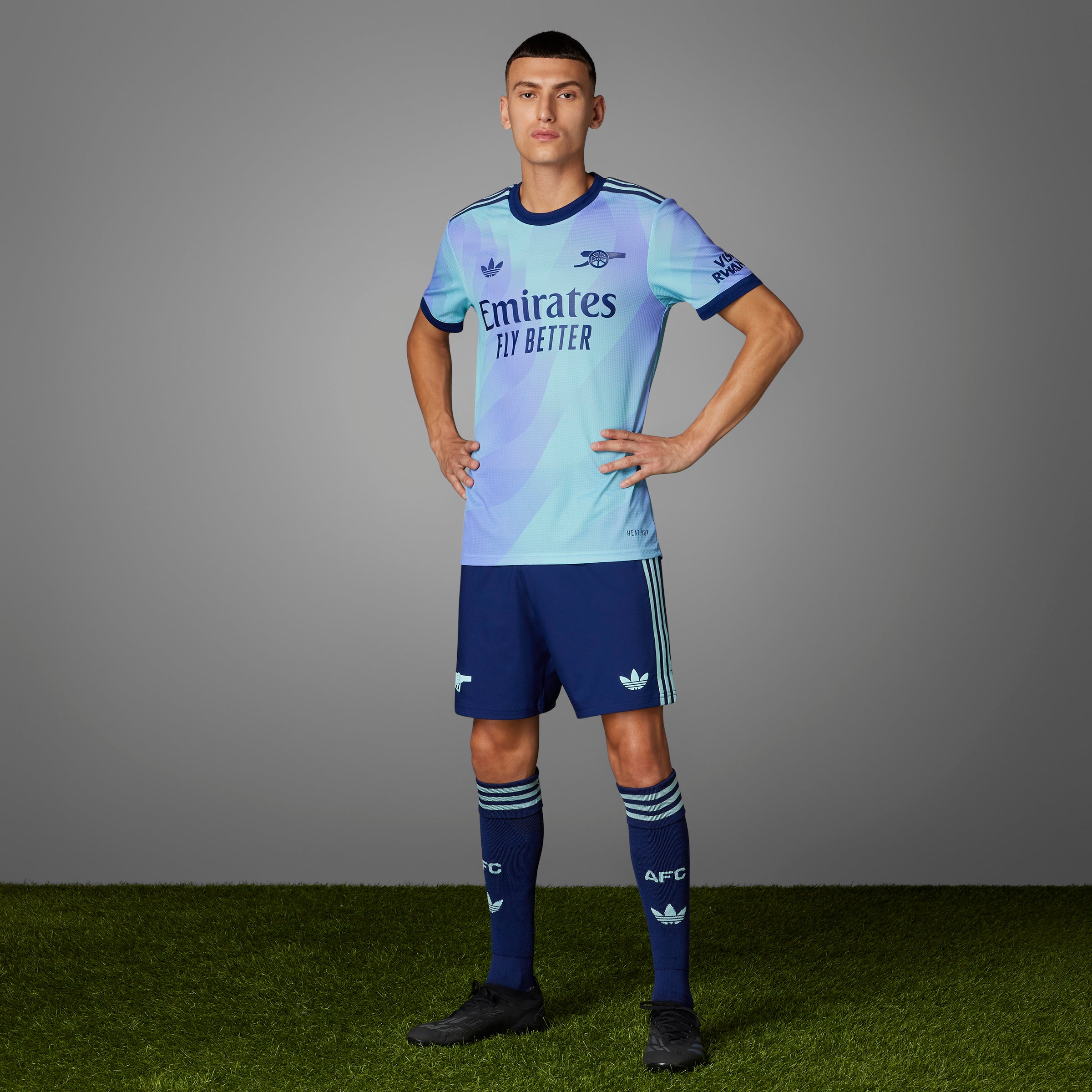 Adidas Arsenal FC 24/25 Third Short Sleeve Jersey - Authentic Football Soccer Shirt for Men - Perfect for Match Day, Training & Fan Support
