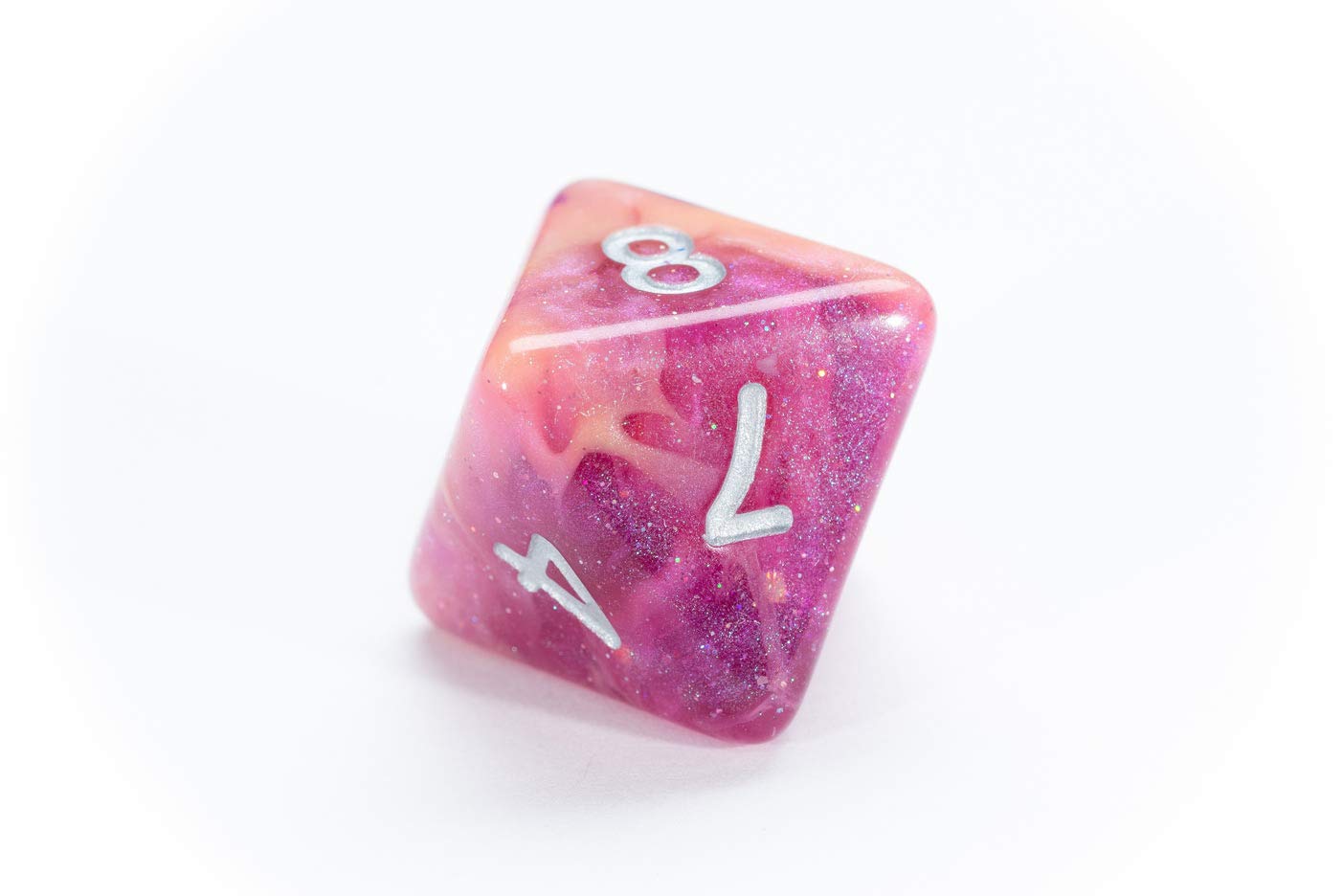 Aether Dice Raspberry and Cream - Premium Polyhedral Dice Set for D&D, RPG, MTG & Tabletop Games - Gate Keeper Games Collection