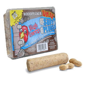 Woodpecker Treats - 12 Pack Suet Plugs for Wild Birds - High Energy Bird Food for Woodpeckers, Nuthatches & Chickadees - Perfect for Backyard Bird Feeders & Wildlife Observation
